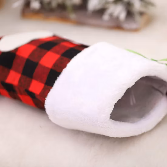 Черно-белые клетчатые сублимационные подарочные носки для кошек и собак